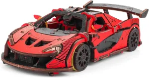 3D Wooden Puzzle for Adults, Mechanical Wooden Racing Car Model Kit to Build, 237PCS DIY Assembly Steampunk Drift Car Puzzle Kit Building Toy Craft Decor Gift -KIT