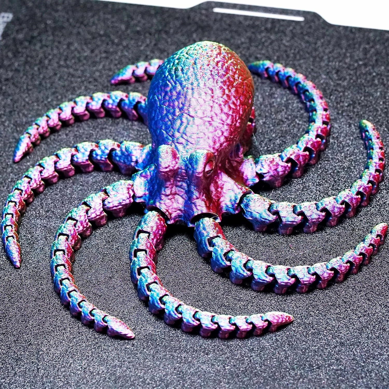 3D Printed Octopus,Articulated Models,Flexible Joint Animal Figurines, 3D Printing Stuff Cheap,Stress Relief, Fidget restlessness, ADHD Toys, Surprise Fantasy Gifts (Color) (RGB)
