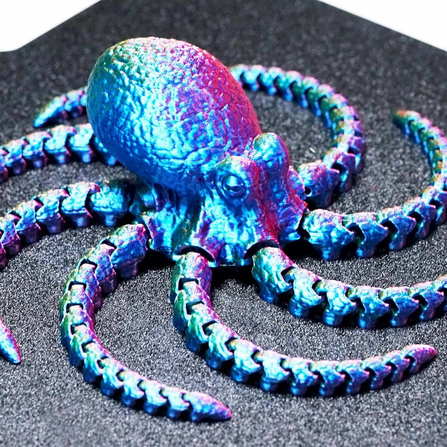 3D Printed Octopus,Articulated Models,Flexible Joint Animal Figurines, 3D Printing Stuff Cheap,Stress Relief, Fidget restlessness, ADHD Toys, Surprise Fantasy Gifts (Color) (RGB)