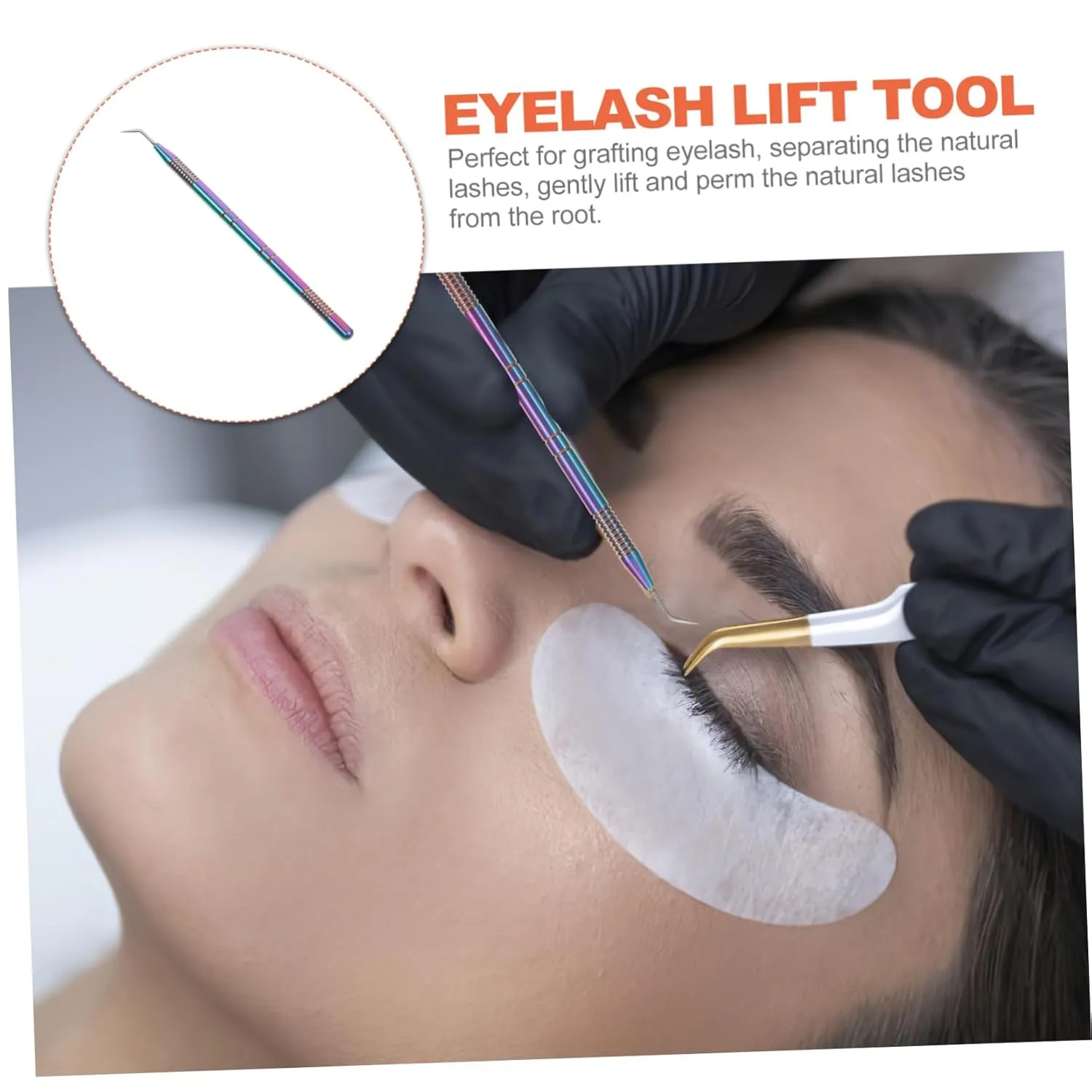 3pcs Eyelash Grafting Stick Lifting Rod for Extensions and Curling Professional Beauty Tool for Salon Use Ergonomic Design for Comfort and Precision
