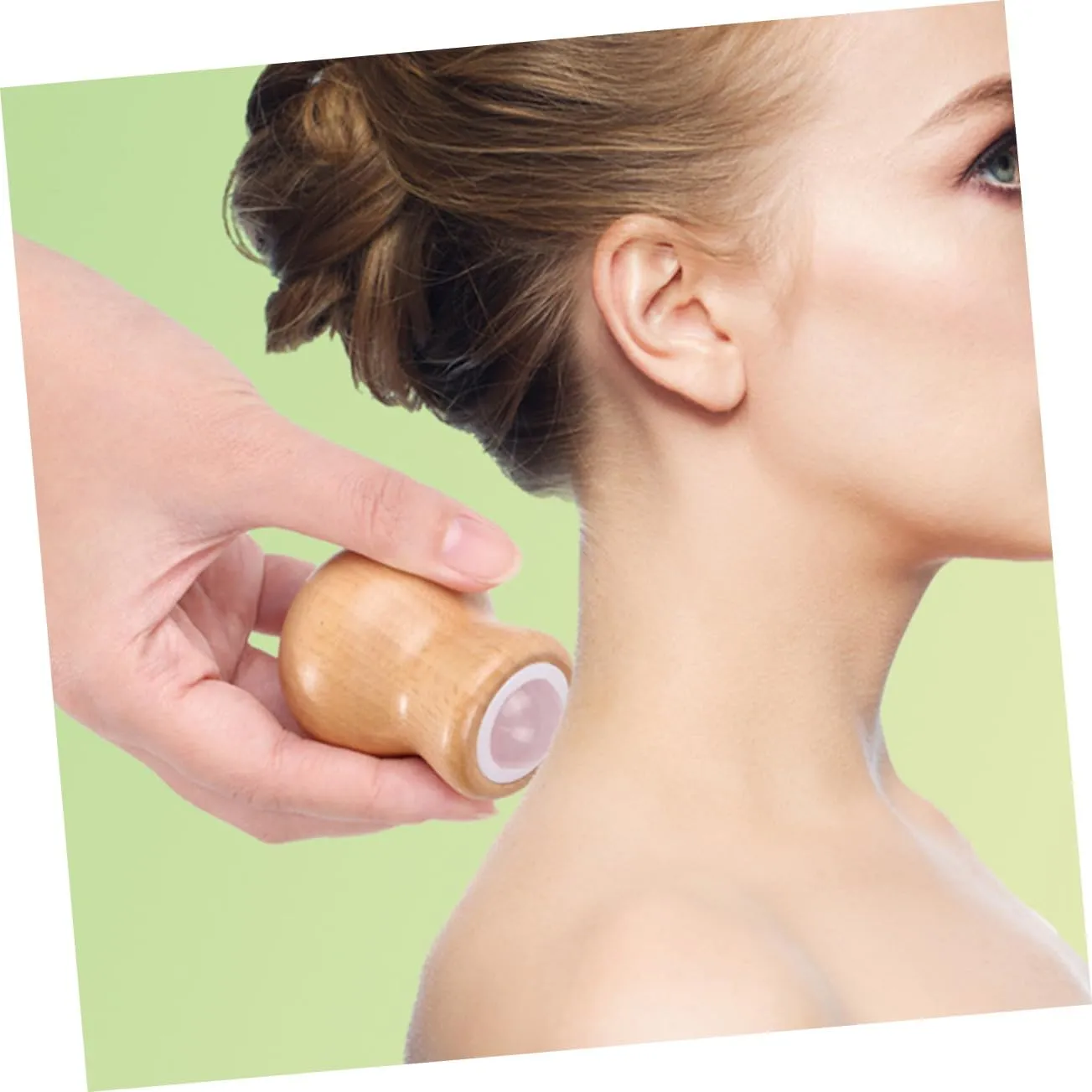3pcs Jade Face Massage Roller Reusable Skin Care Tool for Facial Relaxation Neck Crafted Natural Jade for Home Travel Use