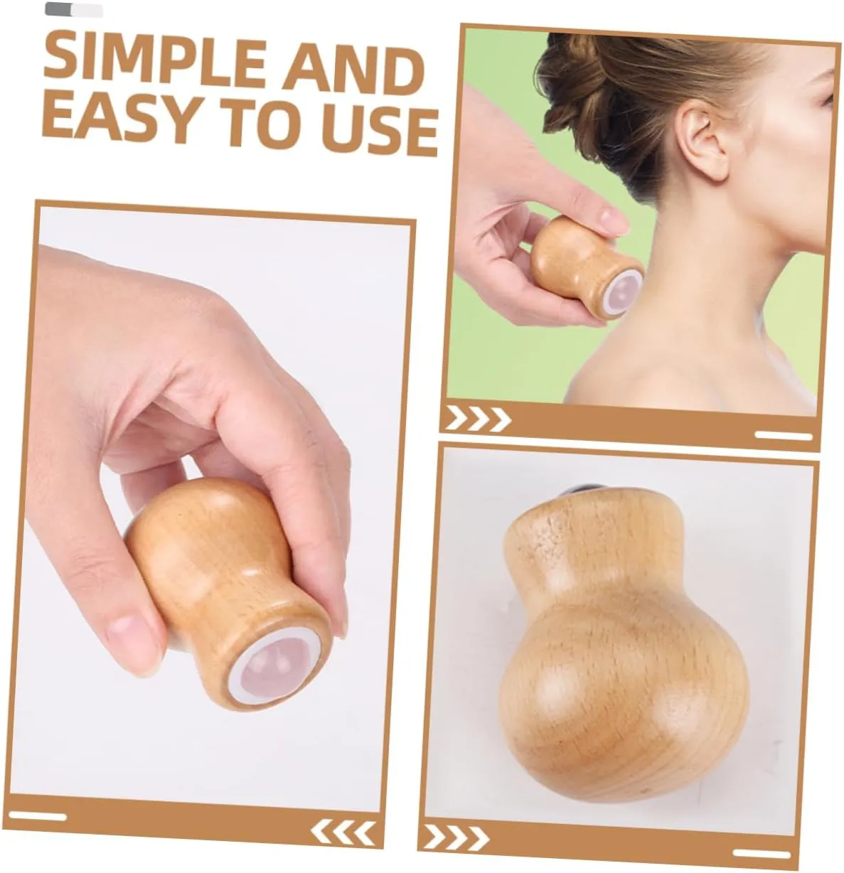 3pcs Jade Face Massage Roller Reusable Skin Care Tool for Facial Relaxation Neck Crafted Natural Jade for Home Travel Use