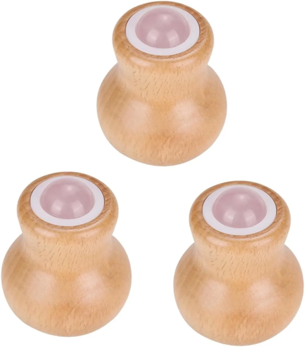 3pcs Jade Face Massage Roller Reusable Skin Care Tool for Facial Relaxation Neck Crafted Natural Jade for Home Travel Use