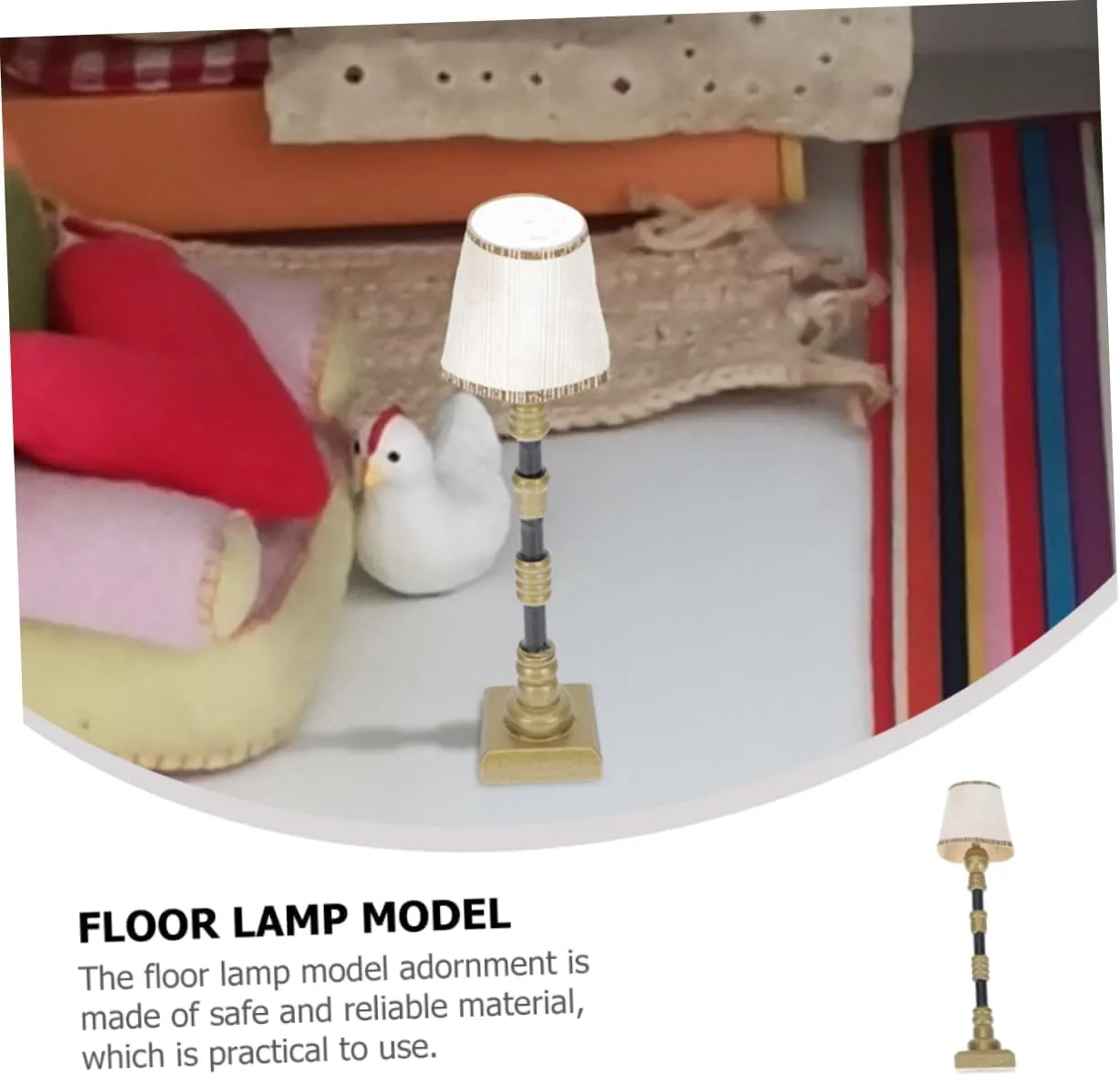 3sets Doll House Floor Lamp Cute Lamp Dolls Mini Lamp Ornament Light for Mini House Floor Lamp Mini Dollhouse Floor Lamps Houses Indoor Mini Lamp Fairy Garden Small 2pcs*3