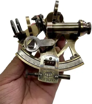4 Inches Brass Nautical Sextant – Handcrafted Marine Navigation Tool