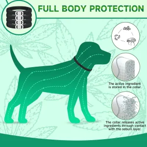 4 Pack Flea Collar for Cats, Flea and Tick Prevention for Cats, 8-Month Flea Treatment for Cats, Waterproof Cat Flea Collar, Adjustable Cat Flea and Tick Collar for Cats Kittens, Black