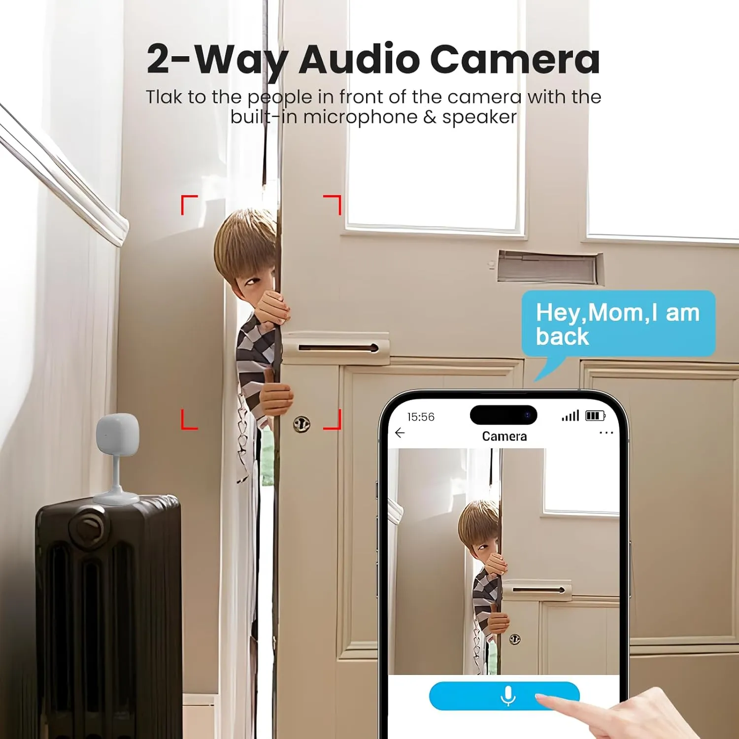 4 Pack Indoor Security Cameras Wriless, Home Security Cameras for House/Baby/Elder/Dog/Cat with 24/7 Recording/2-Way Talk/Night Vision/AI Detection/Cloud& SD Card Storage, Alexa&Google Home Support