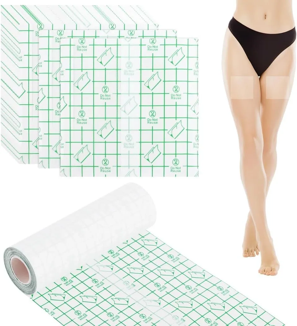 40 Pieces Transparent Adhesive Lift Tapes   1 Roll of Waterproof Bandages, Lifting Shower Patches, Disposable Clear Protective Films