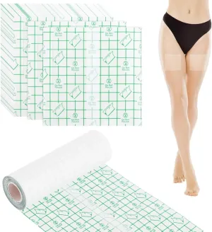 40 Pieces Transparent Adhesive Lift Tapes   1 Roll of Waterproof Bandages, Lifting Shower Patches, Disposable Clear Protective Films