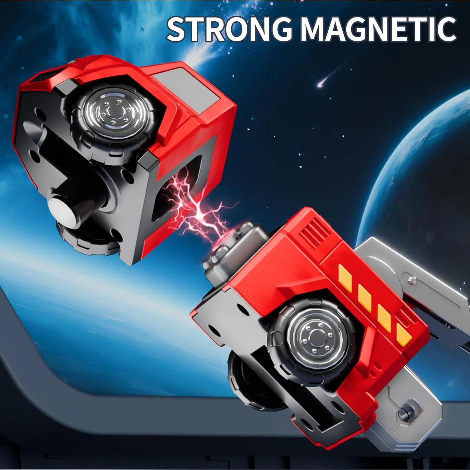 5 in 1 Magnetic Transform Fire Trucks Toys Gifts for 3 4 5 6 Year Old Boys Kids, Easy DIY Assembly, Magnetic Transform Trucks Toys for Boys Kids, Ideals 3 4 5 6 Year Old Boy Birthday Gift