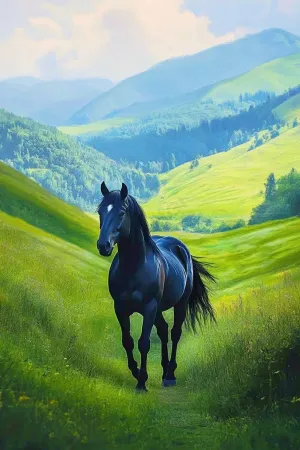 500 Pieces Puzzles for Adults - Horse On The Grassland Puzzle with Stunning Artwork - for Lasting Fun and Display - Challenging Brain Exercise, for Puzzle Lovers