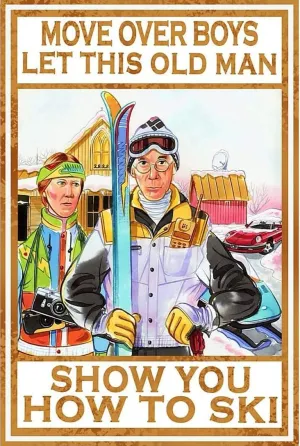 500 Pieces Puzzles for Adults - Skiing Couple, Move Over Boys Let This Old Man Show You How to Ski Funny Challenging Jigsaw Puzzle Perfect for Game Nights