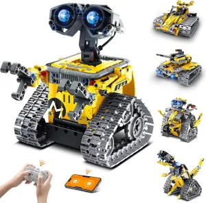 5in1 Remote & App-Controlled Robot Dinosaur Building Kit, Educational STEM Projects Coding Set Birthday Creative Gifts for Kids Aged 6 7 8 9 10 11 12 