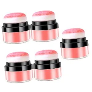 5pcs Loose Highlighting Blush for Face Makeup Blush Powder for Women Natural Mineral Makeup