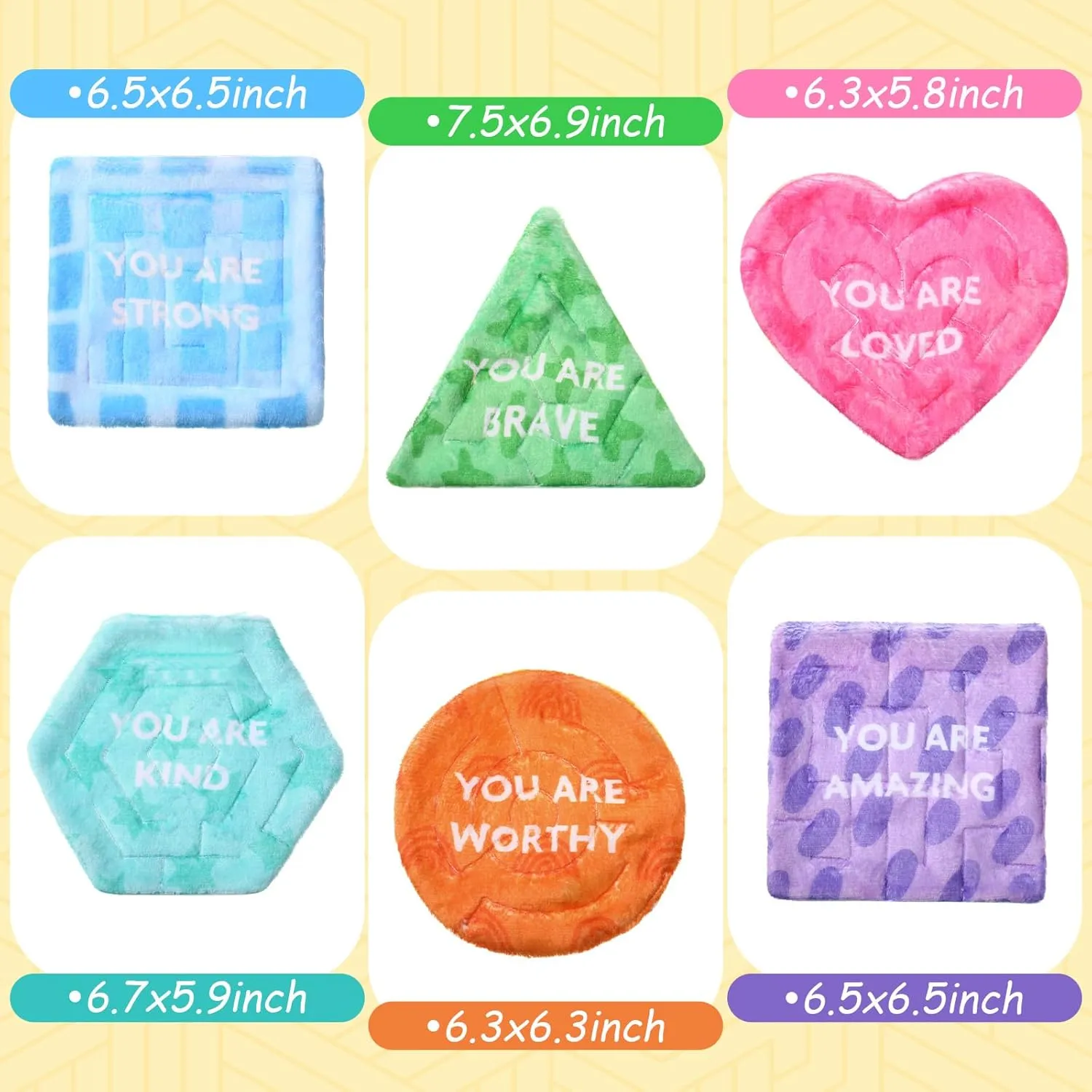 6 Pack Marble Maze Mat Bulk Sensory Fidget Stress Relief Anxiety Calming Toys Soft Fabric Tactile Pad for Kid Children Adult Autism Classroom Rewards Home School Supply Gift (Assort Style)