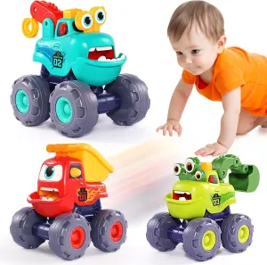 6PCS Monster Truck Toys for 1 Year Old Boy Birthday Gift Baby Boy Gifts for Kids Toy Cars for Toddlers 1-3 Bundles