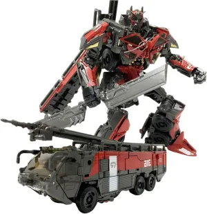 7in Sentinel Prime Action Figure Fire Truck and Robot Toys Decorations Ornaments Holiday Creative Gifts for Boys and Girls