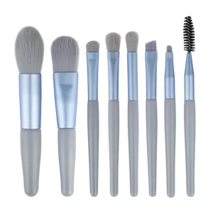 8Pcs Professional Makeup Brushes Cosmetic Powder eye Shadow Foundation Blush Blending Concealer Beauty Make Up Tool(E)