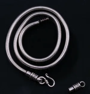 925 sterling silver 20 inch handmade flexible snake chain , screw chain amazing antique chain necklace jewelry unisex gifting jewelry ch35