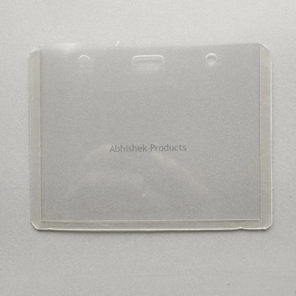 A2 9.3x6.3 cm - CARD CASE PVC Transparent ID CARD POUCH - HORIZONTAL