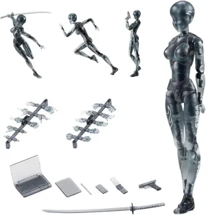 Action Figures 5.91in with Inclusive Arm Accessories Movable Gestures Drawing Mannequin Poseable Figure Decorative Action Figure Body Gift for Tabletop Display Shelf (Female) &