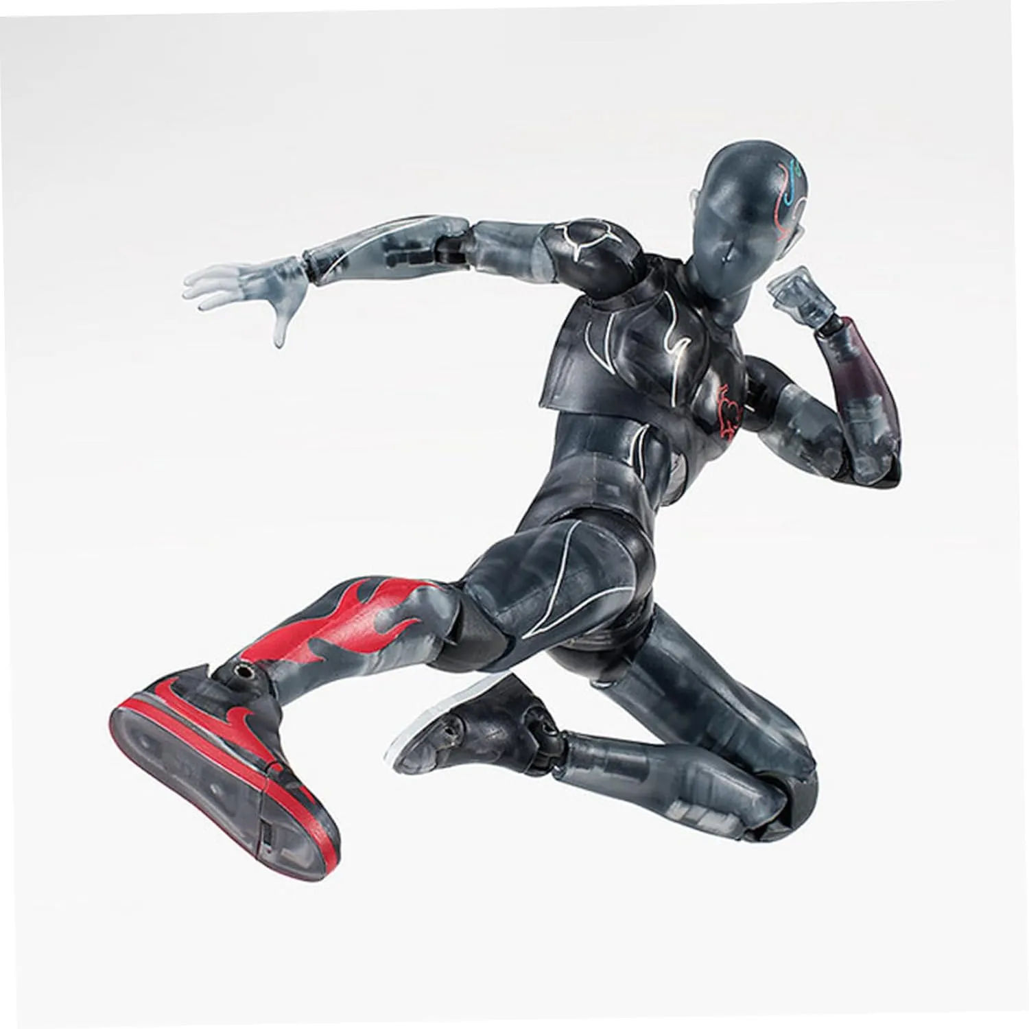 Action Figures 5.91in with Inclusive Arm Accessories Movable Gestures Drawing Mannequin Poseable Figure Decorative Action Figure Body Gift for Tabletop Display Shelf (Male)