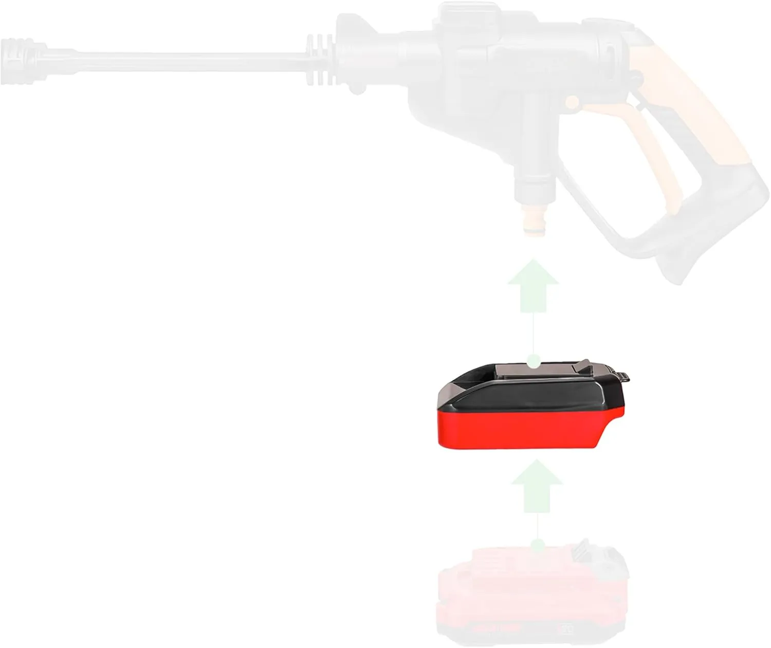 Adapter Upgrade for Worx 20v USA Version Type Tools, Compatible with Craftsman New 20v V20 Type Batteries (No Charging Function) - 1 Adapter Only