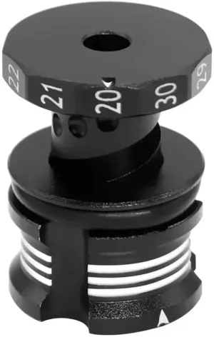 Adjustable RC Ride Height Gauge and Jack Compatible with 1/8 1/10 RC Vehicles Measuring Ruler Compatible with 20-30mm Height Settings(Black Silver)