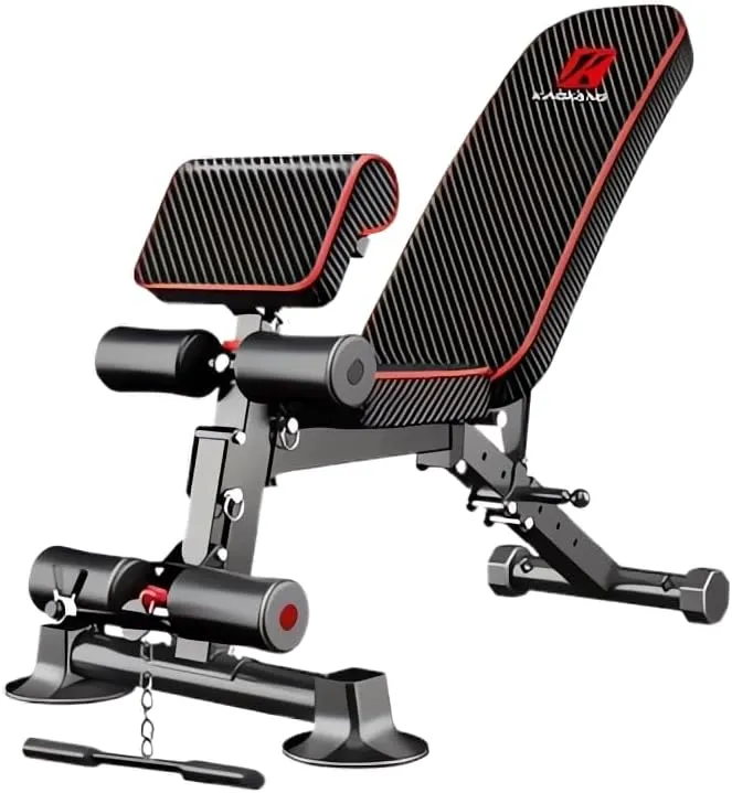 Adjustable Weight Bench for Home Gym–Foldable Workout Bench for Bench Press, Sit-Ups, Incline/Decline/Flat Strength Training – Multi-Purpose Exercise Bench with 500LBS Capacity