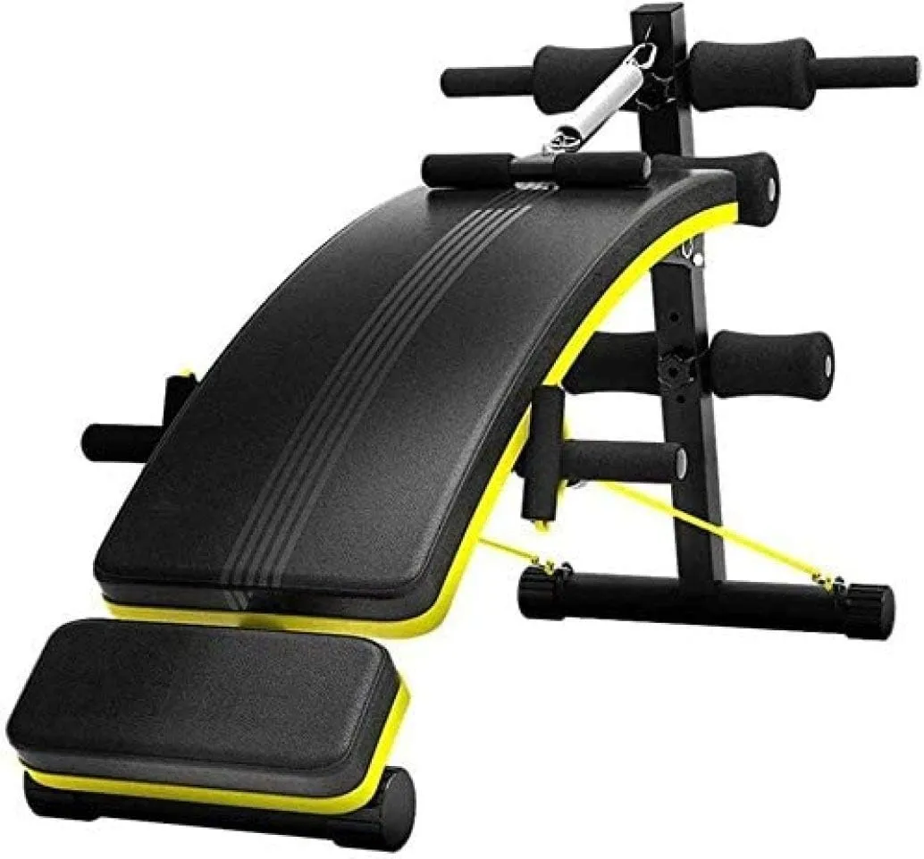 Adjustable Weight Bench Utility Exercise Utility Bench Multi-Purpose Sit Up Bench Flat/Incline/Decline for Full Body Workout Black_1403070cm