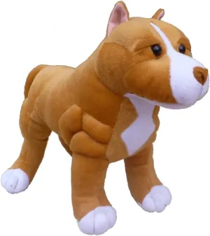 Adore 13" Standing Boss The Pit Bull Dog Plush Stuffed Animal Toy