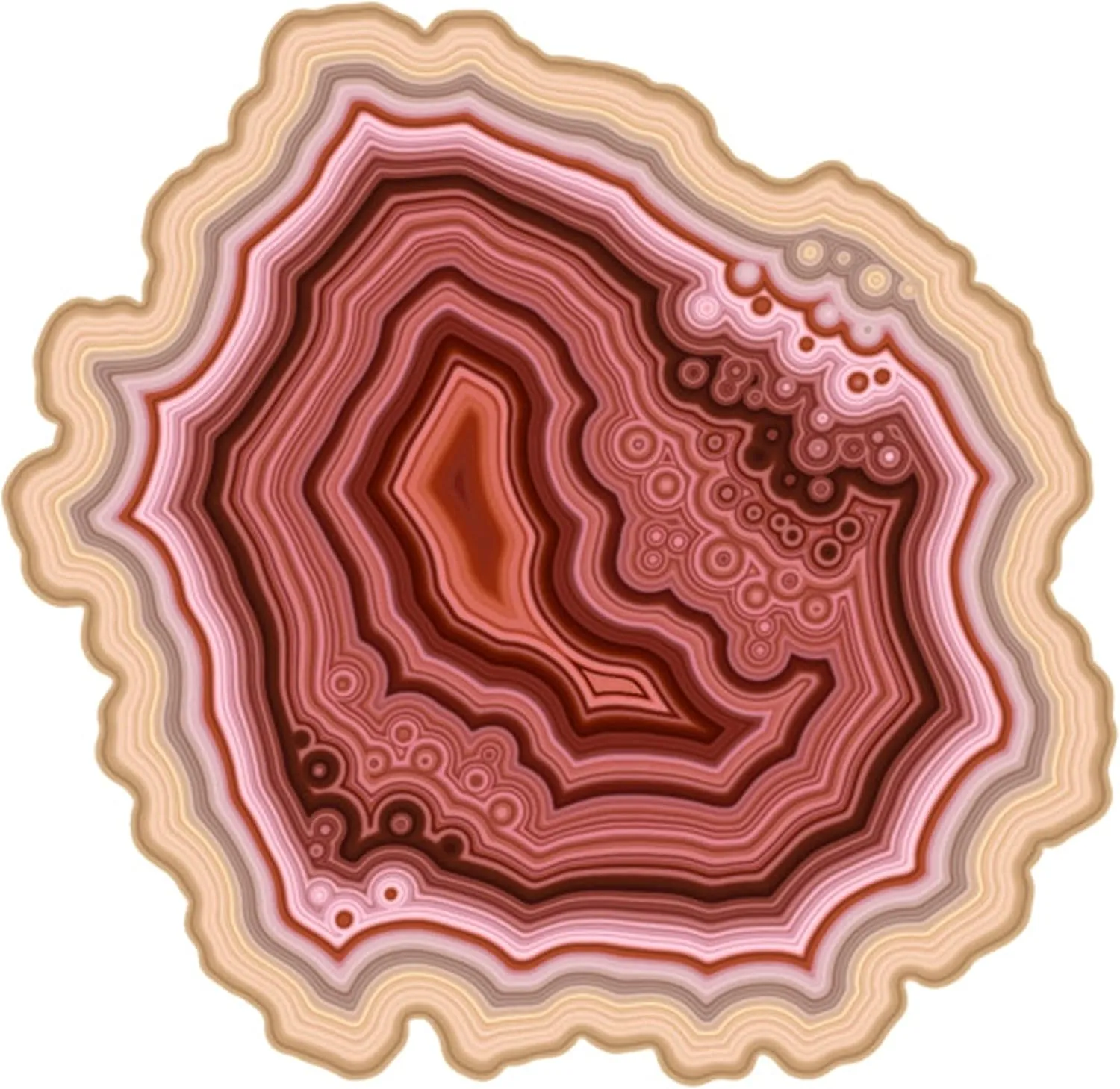 Agate Wood-Art Mind Exercise Challenge for Adults, 180 Piece, Unique Shape, Laser Cut, Challenging Activity, 8.00 x 0.25 in - Pink