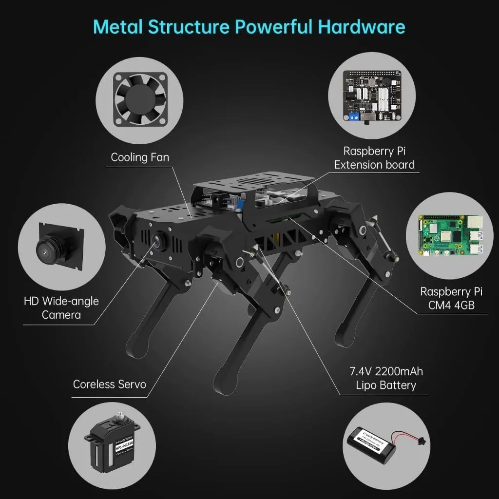 AI Vision Quadruped Robot Advanced Kit