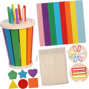 Alipis 1 Set Montessori Color Sorting Sorter for Color Recognition Matching Activity Interactive Sensory Play Tool for Early Development Skills