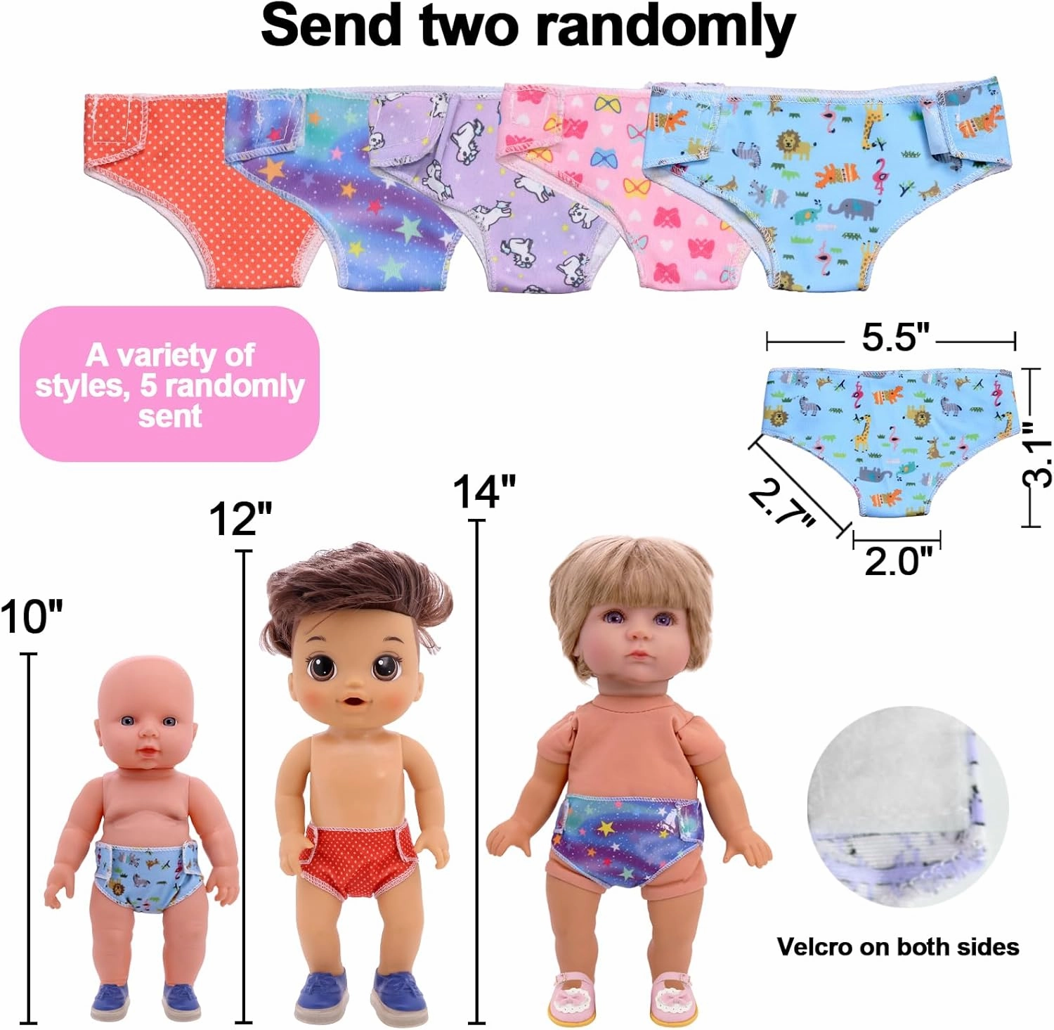 Alive-Baby-Doll-Clothes-and-Accessories - 12 Sets Girl Doll Clothes Dress Fit 12 13 14 15 Inch Doll,Baby Doll Clothes - Doll Outfits Accessories w/2 Underpants for Little Girls Christmas-Birthday Gift
