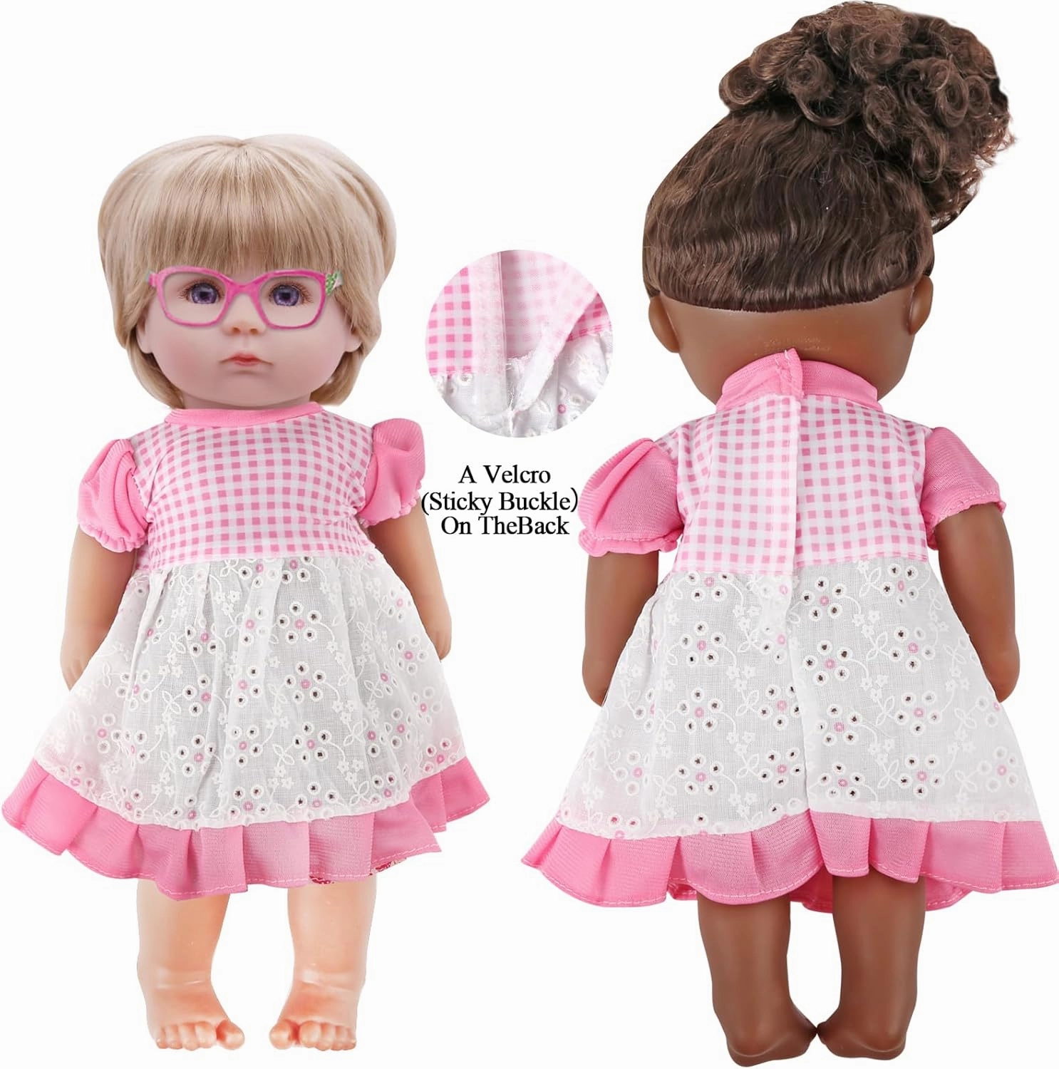 Alive-Baby-Doll-Clothes-and-Accessories - 12 Sets Girl Doll Clothes Dress Fit 12 13 14 15 Inch Doll,Baby Doll Clothes - Doll Outfits Accessories w/2 Underpants for Little Girls Christmas-Birthday Gift