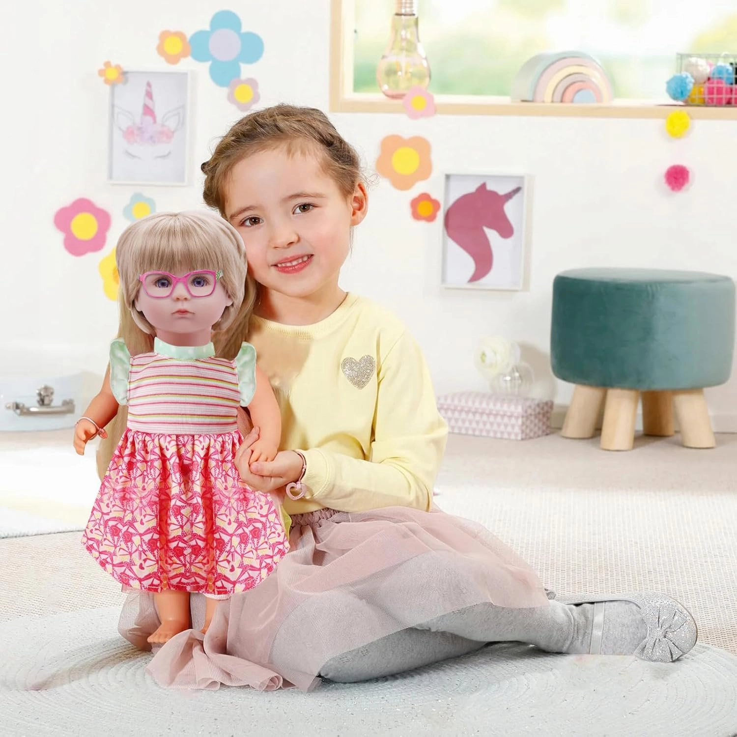 Alive-Baby-Doll-Clothes-and-Accessories - 12 Sets Girl Doll Clothes Dress Fit 12 13 14 15 Inch Doll,Baby Doll Clothes - Doll Outfits Accessories w/2 Underpants for Little Girls Christmas-Birthday Gift