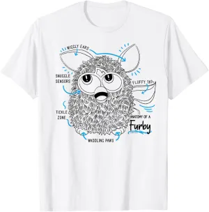 Anatomy Of A Furby Retro Textbook Diagram T-Shirt