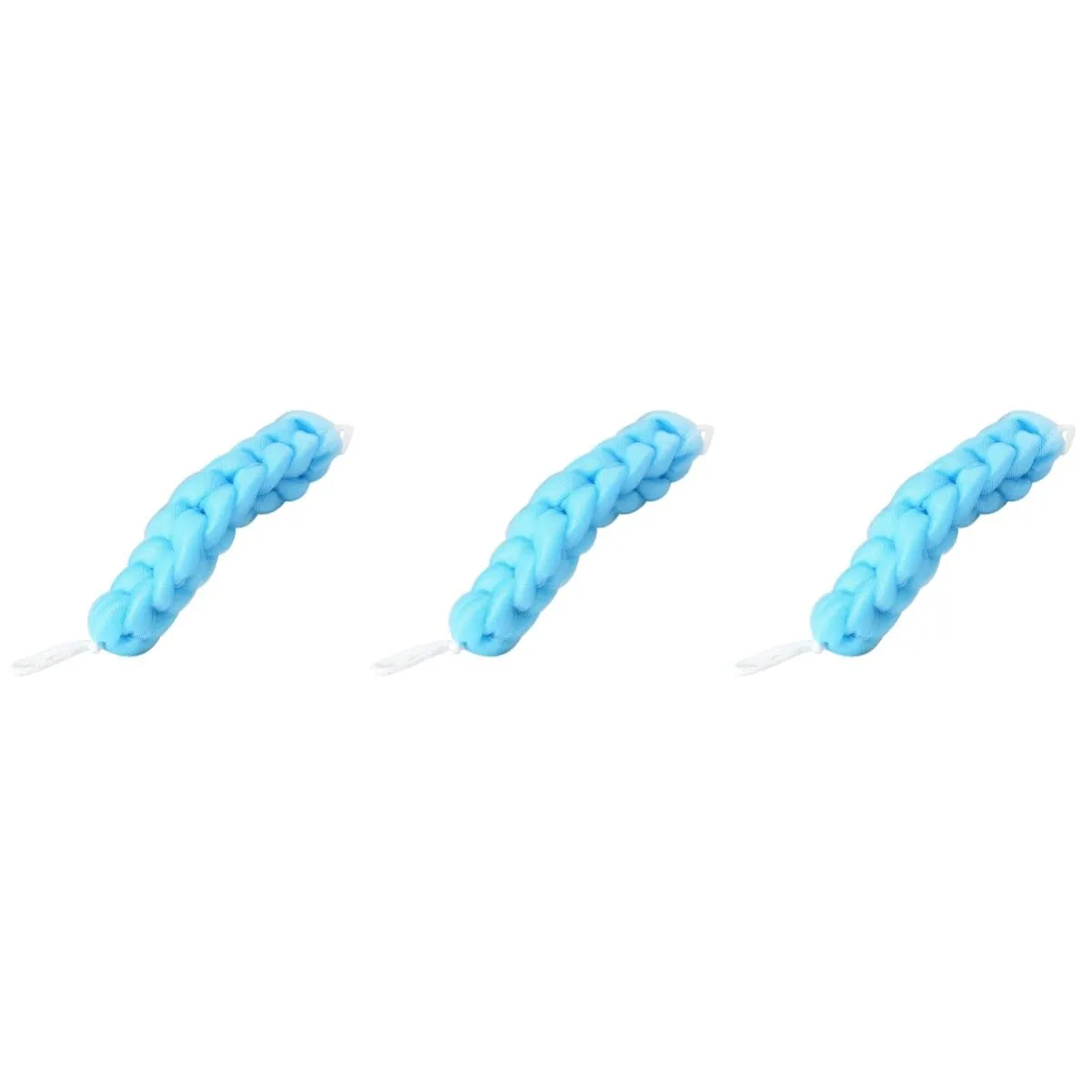 Angoily 3pcs Hand-held Shower Sponge Pouf Comfortable Bathing Towel for Exfoliation Body Scrubber Wash Towel Soft and Flexible Design for Cleansing