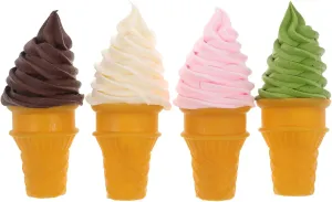 Angoily 4Pcs Simulated Ice Cream Dessert Showing Props Fake Food for Home Kitchen Cabinet Showcase Decoration Simulated Children Toys