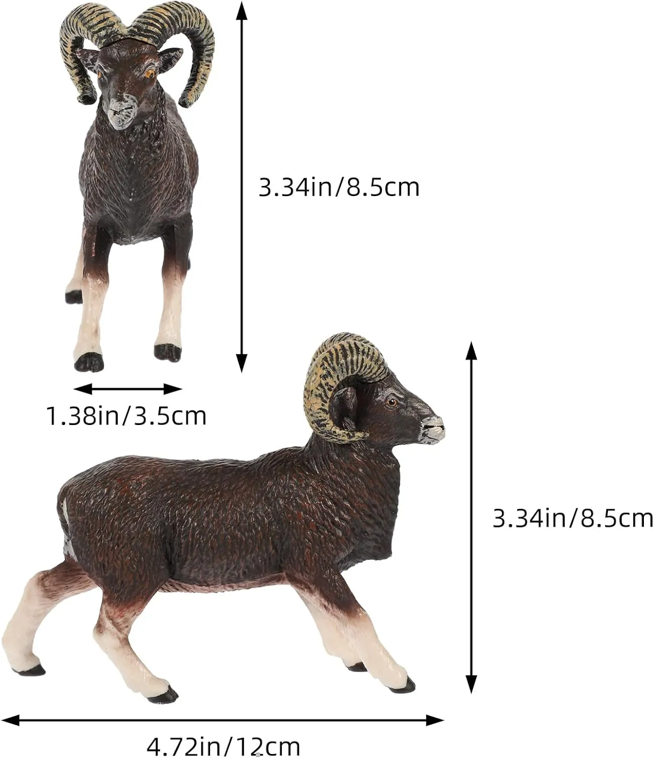 Animal Toys Animal Plastic Animals Figures, African Wildlife Model Mini, Plastic Animal Model for 1pc ()