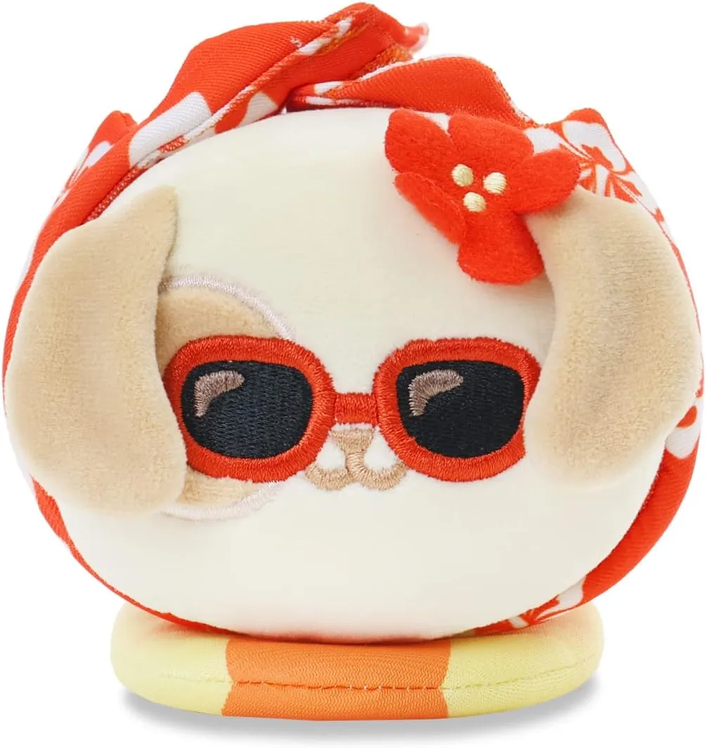 Anirollz Stuffed Animal Plush Toy – 6" Small Hawaiian Outfitz Plush Doll | Soft, Squishy, Warm, Cute, Comfort, Safe | Birthday Gift Kawaii Puppy Dog with Red Hawaiian Shirts Puppiroll