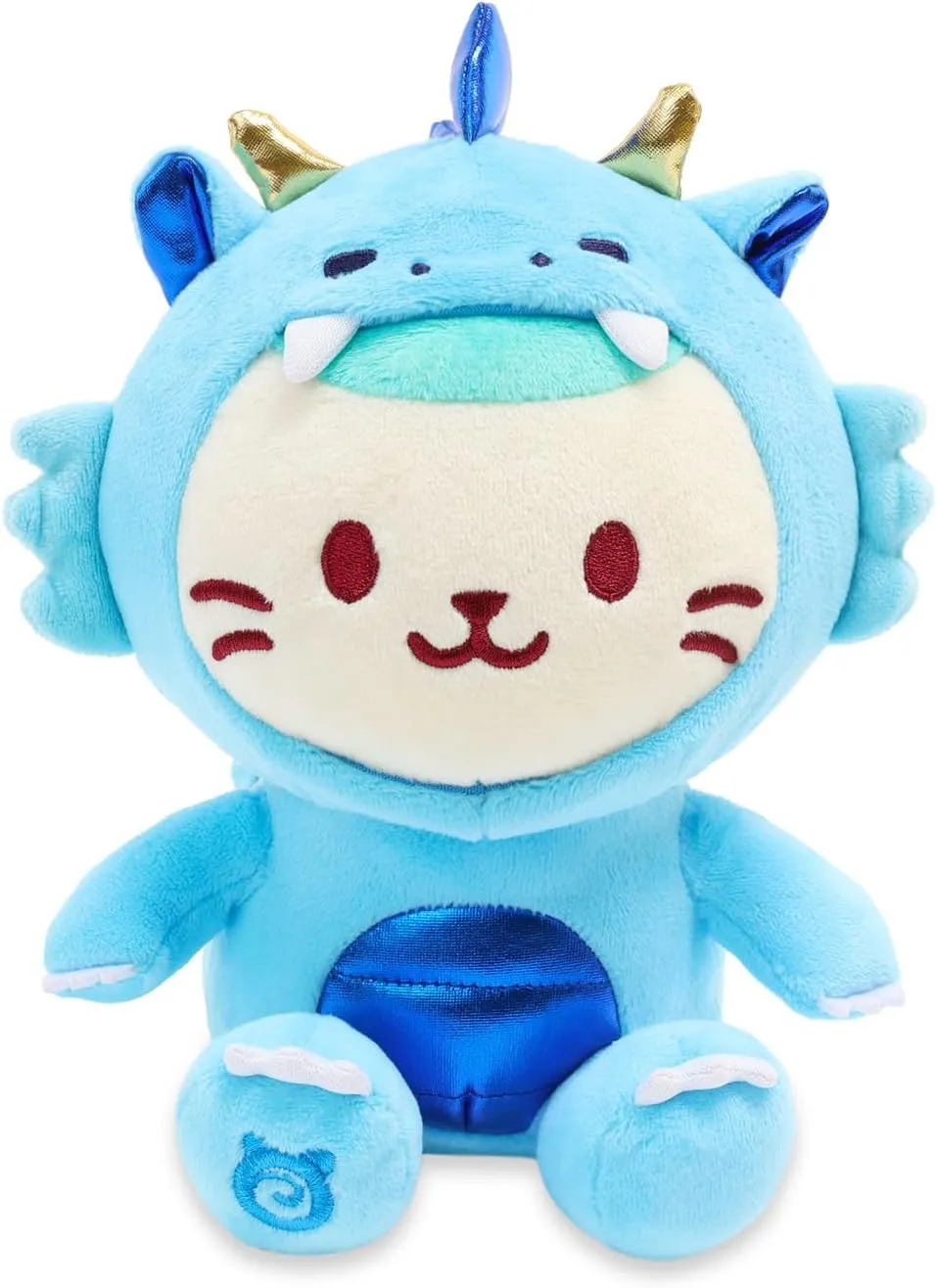 Anirollz Stuffed Animal Plush Toy – 8" Medium Dragon Sitting Plush Doll | Soft, Squishy, Warm, Cute, Comfort, Safe | Birthday Kawaii Mint Kitty Cat in Blue Dragon Kittiroll