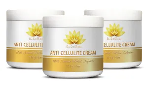 Anti cellulite cream - ANTI CELLULITE CREAM with Natural Herbal Infusion - Jojoba Oil - 3 Jars (12 oz)