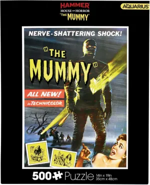 Aquarius Hammer The Mummy Puzzle (500 Piece Jigsaw Puzzle) - Glare Free - Precision Fit - Virtually No Puzzle Dust - Officially Licensed Hammer The Mummy Merchandise & Collectibles - 14x19 Inches