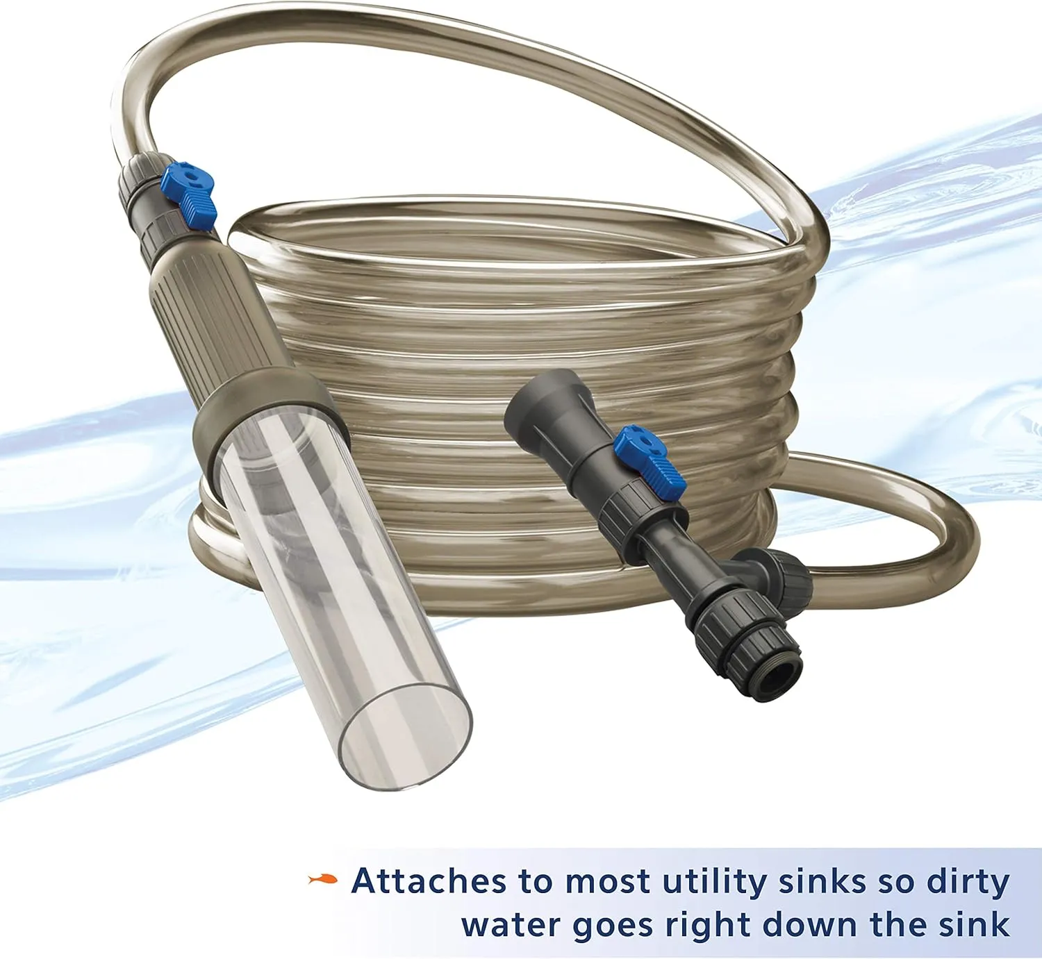 Aqueon Aquarium Fish Tank Water Changer With 25 Foot Hose