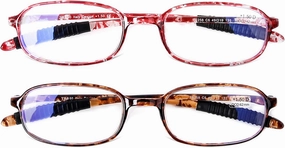 AQWANO 2 Pack Blue Light Blocking Computer Reading Glasses UV Protection Flexible TR90 Frame Lightweight Readers Glasses for Women Men  2.25