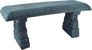 Arcadia Garden Products Outdoor Fiberclay Garden Bench - Brushed Teal