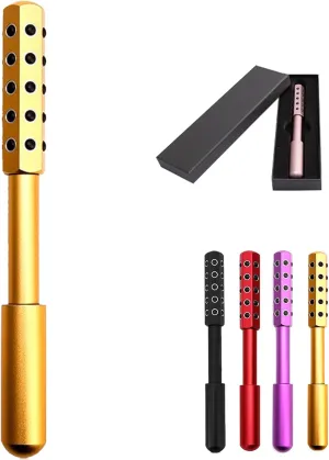 Arrily Face Roller, Arrily Face Wand, Elarique Glow Sculpt Beauty Roller, 30 Germanium Stone Uplifting Faces Beauty Massage Tool for Faces, for Face, Eye, Chin, Neck Skin