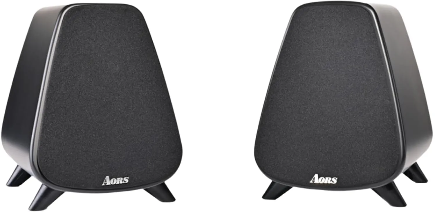 AS31 Active Bookshelf Speakers -2.0 Powered Stereo Compact laptops Desktop Speakers with 3’bass, Bluetooth 5.3, RCA/Optical/subwooder Output, 80W RMSWood for Music, Gaming, Podcasts,dj (Black)
